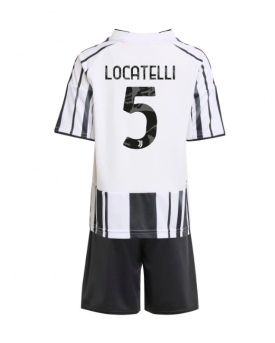 Juventus Manuel Locatelli #5 Maglia Gara Casa Repliche 2025-26 Bambino Maniche Corte
